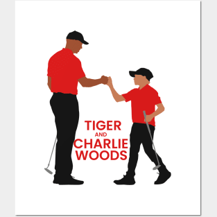 Tiger and Charlie Woods Posters and Art